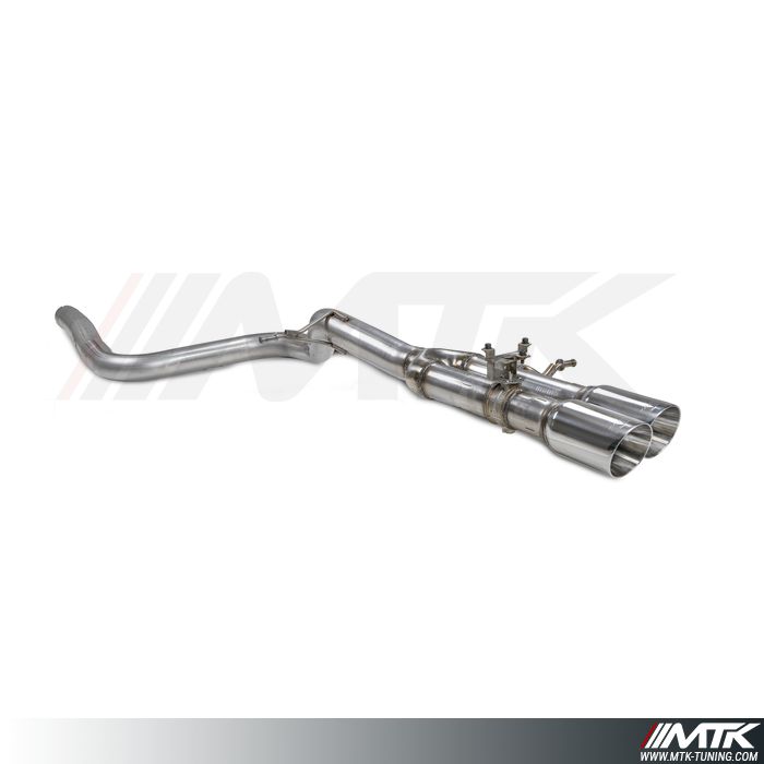 Catback Scorpion Predator full tube et emplacement pour les valves  Ford Fiesta ST MK8.5